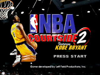 NBA Courtside 2 featuring Kobe Bryant (USA) Title Screen